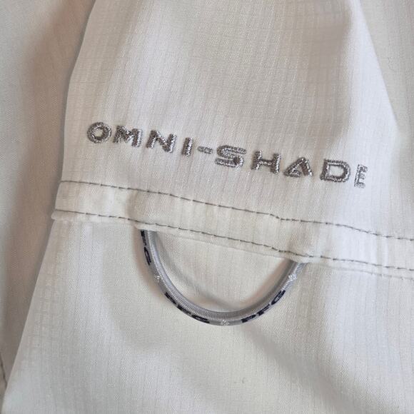 Columbia PFG Omni-Shade Fishing Shirt White Long Sleeve Men’s S Vented - Picture 4 of 15